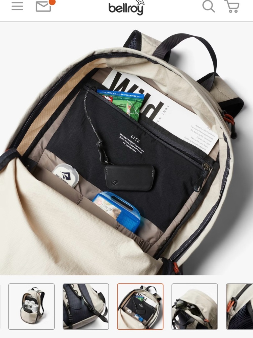 Bellroy Lite Daypack — Ash - Picture 6 of 8